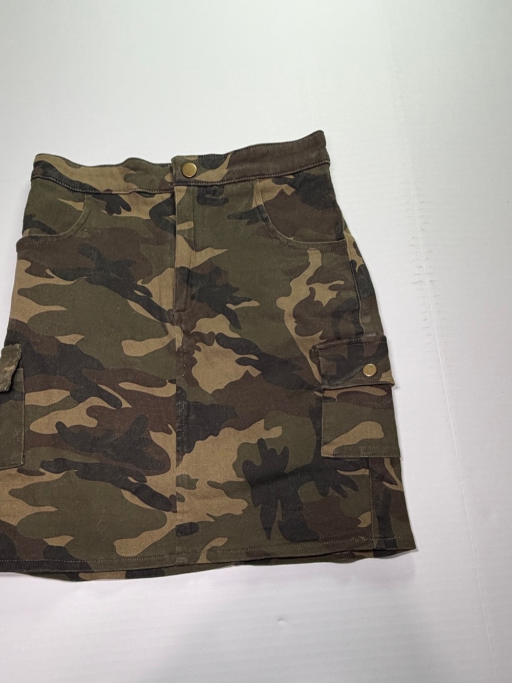 Meshki Camo Cargo Mini Skirt Y2K Utility Streetwear Army Print